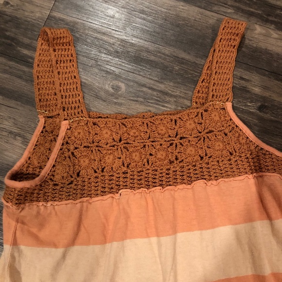 NWT Free People Luca Striped Crochet Dress - Picture 4 of 7